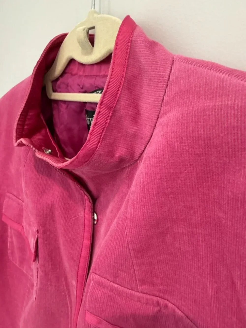 Style & Co. Pink Corduroy Stretch Jacket - Size 14